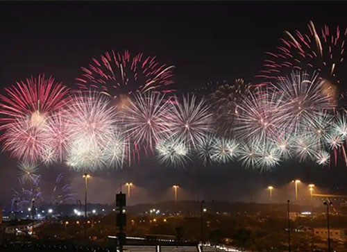 福泉市焰火晚会